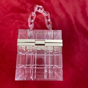CLEAR CUBE PURSE